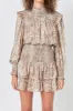 Metallic Animal Print Mini Dress sold by Endless Rose