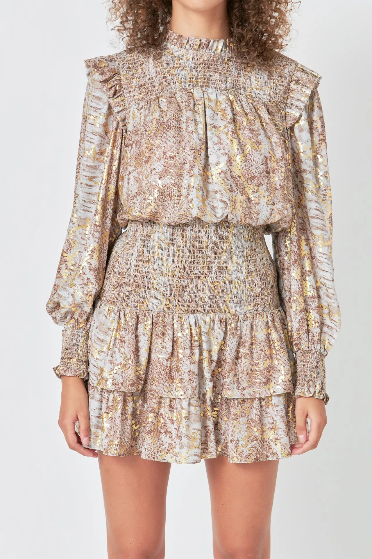 Metallic Animal Print Mini Dress sold by Endless Rose product image thumbnail 2