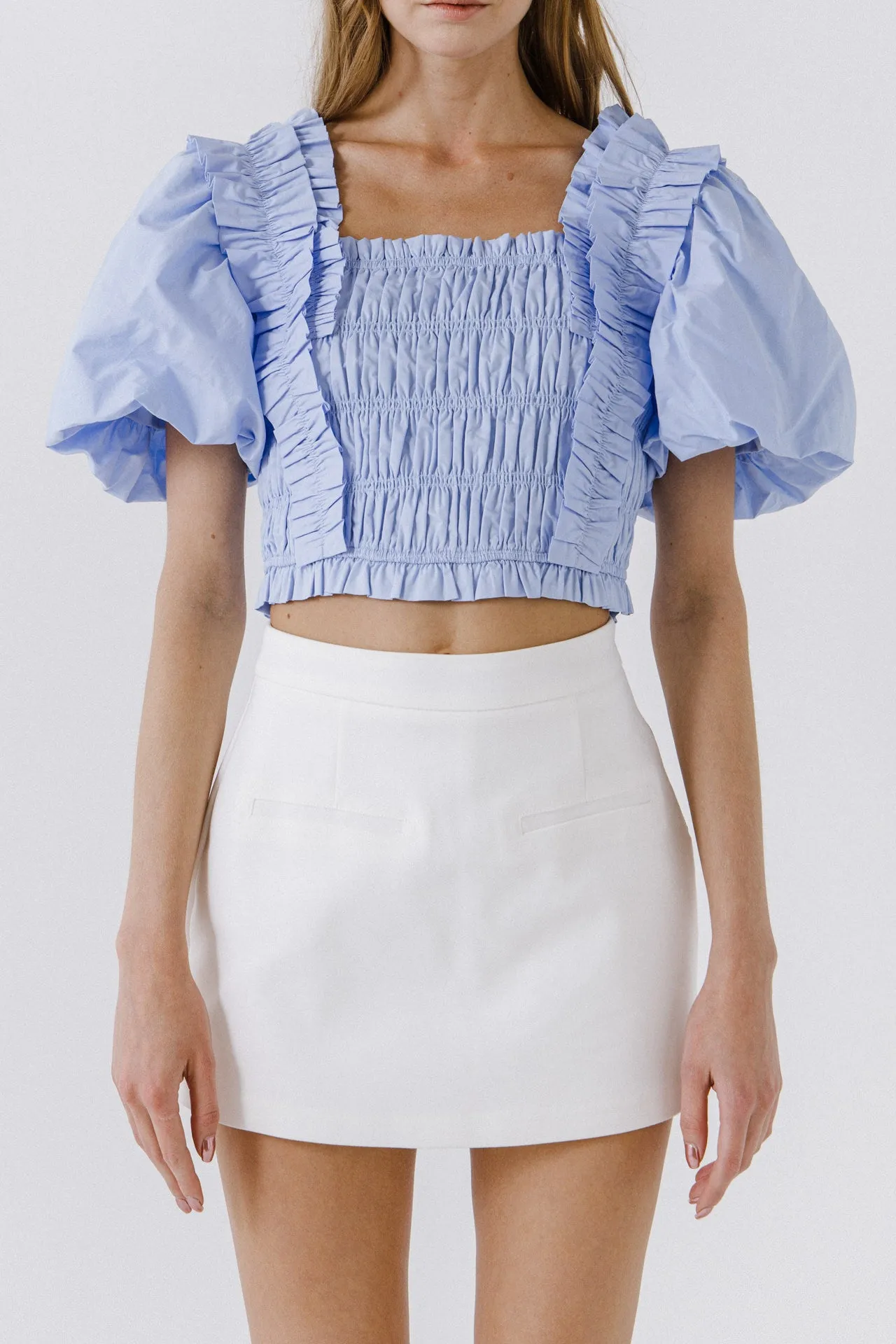 Smocked Puff Sleeve Top sold by Endless Rose product image thumbnail 2