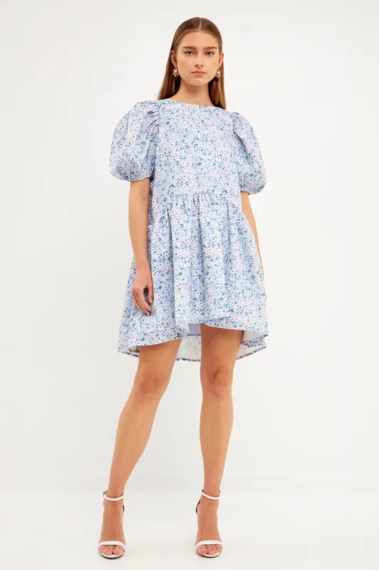 Floral Jacquard High Low Dress sold by Endless Rose