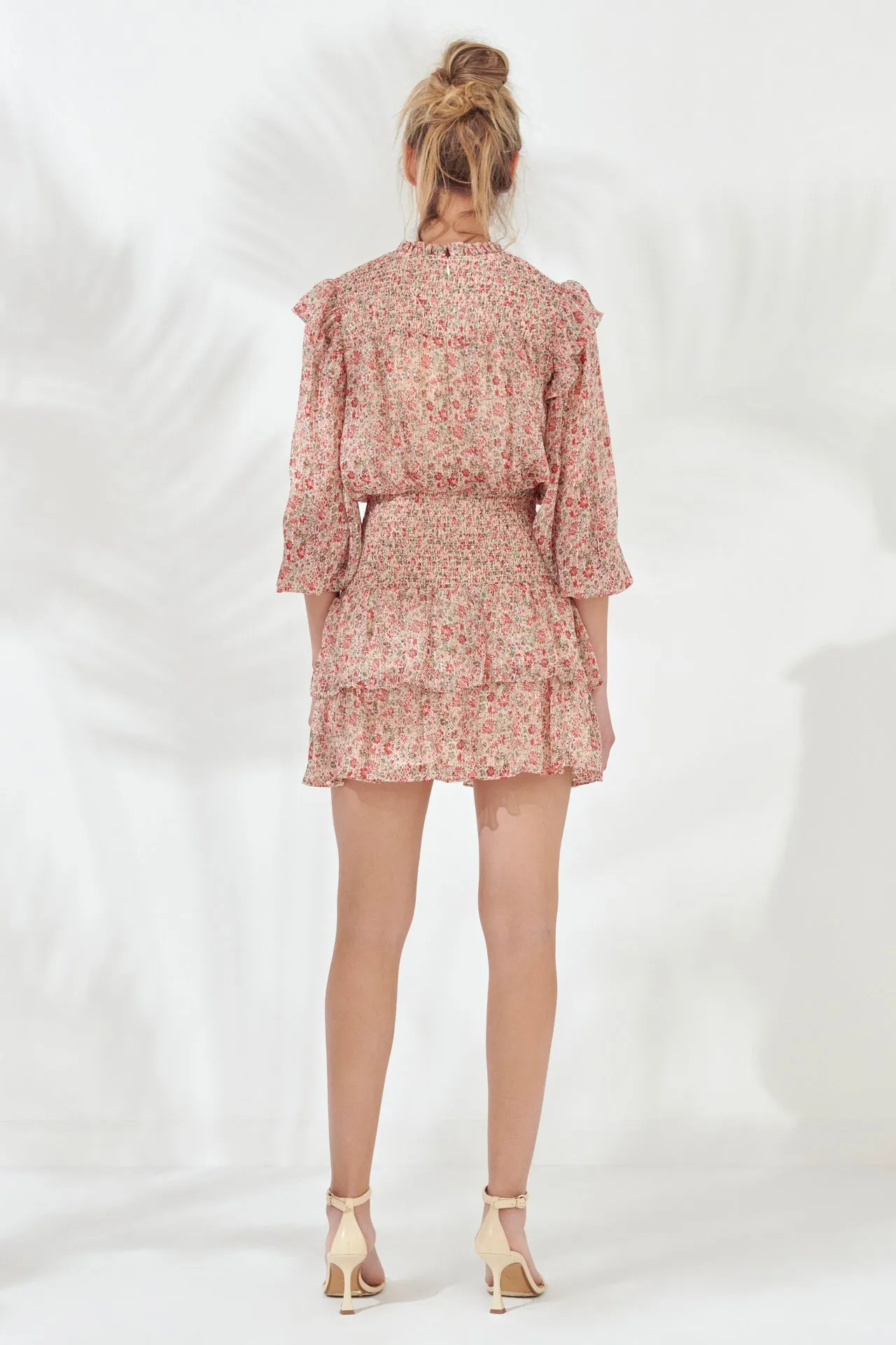 Floral Stripe Chiffon Dress sold by Endless Rose product image thumbnail 4