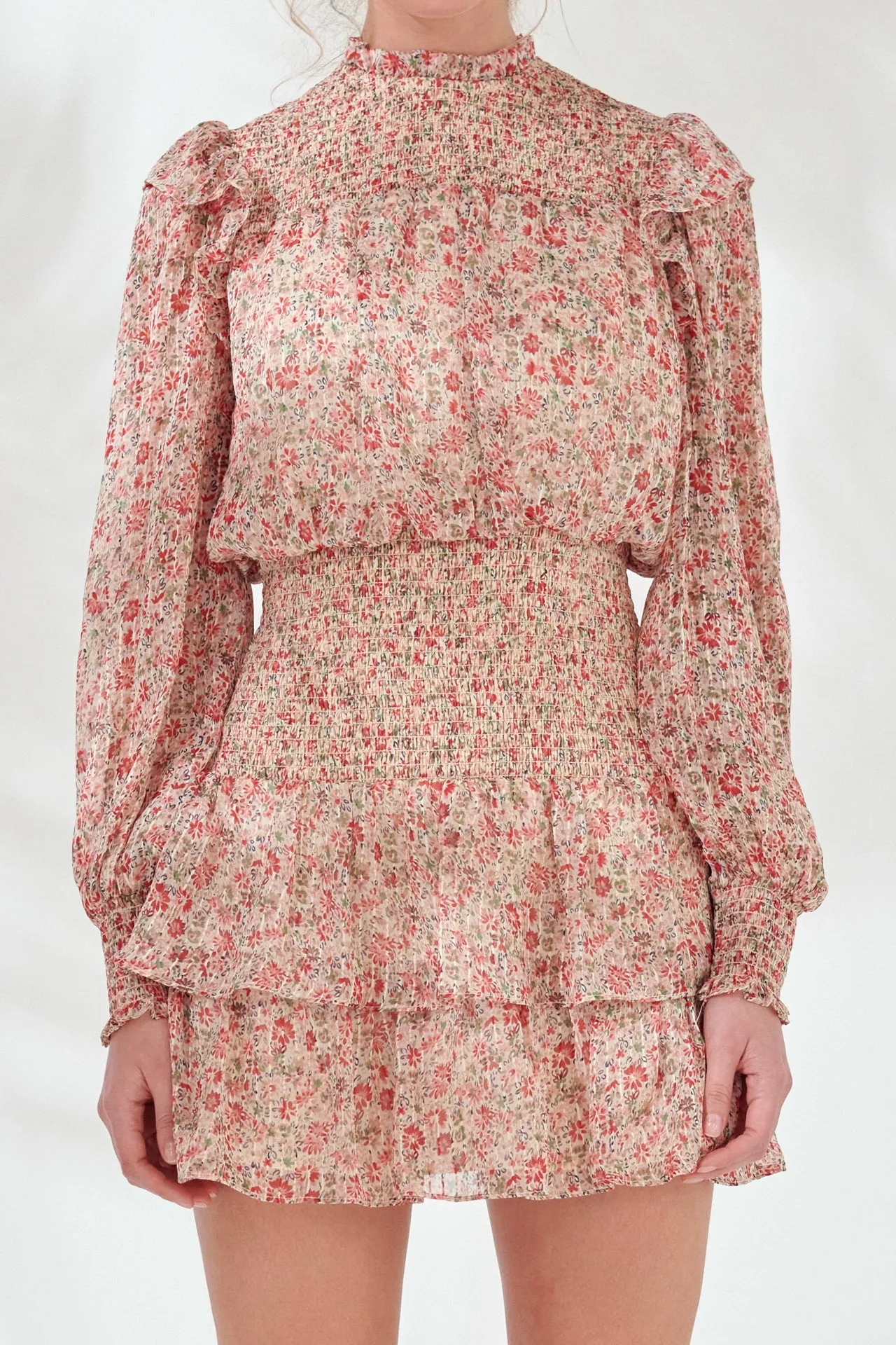 Floral Stripe Chiffon Dress sold by Endless Rose product image thumbnail 2