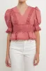 Combination Eyelet Lace Top - Final sale sold by Endless Rose