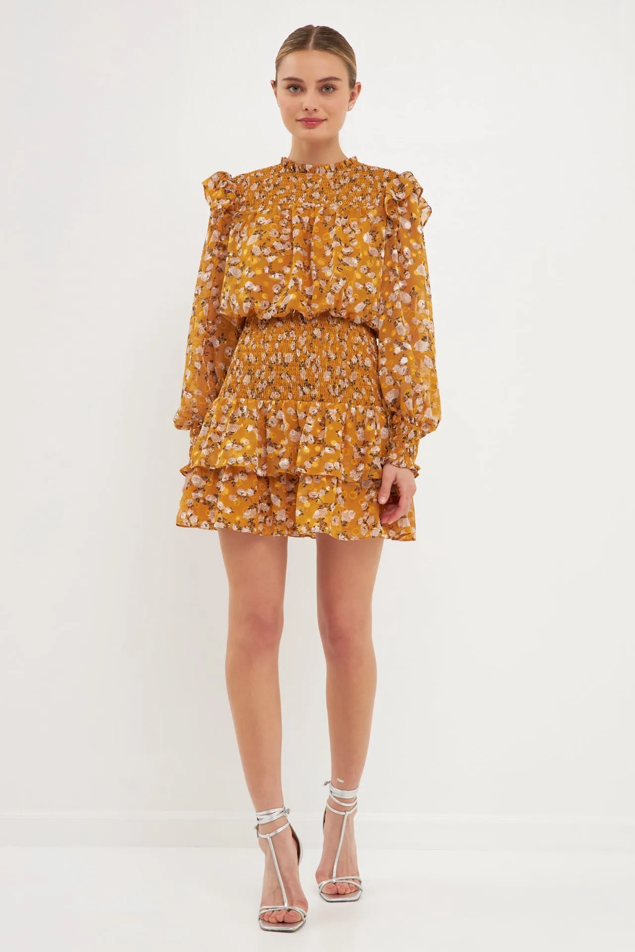 Floral Texture Mini Dress sold by Endless Rose