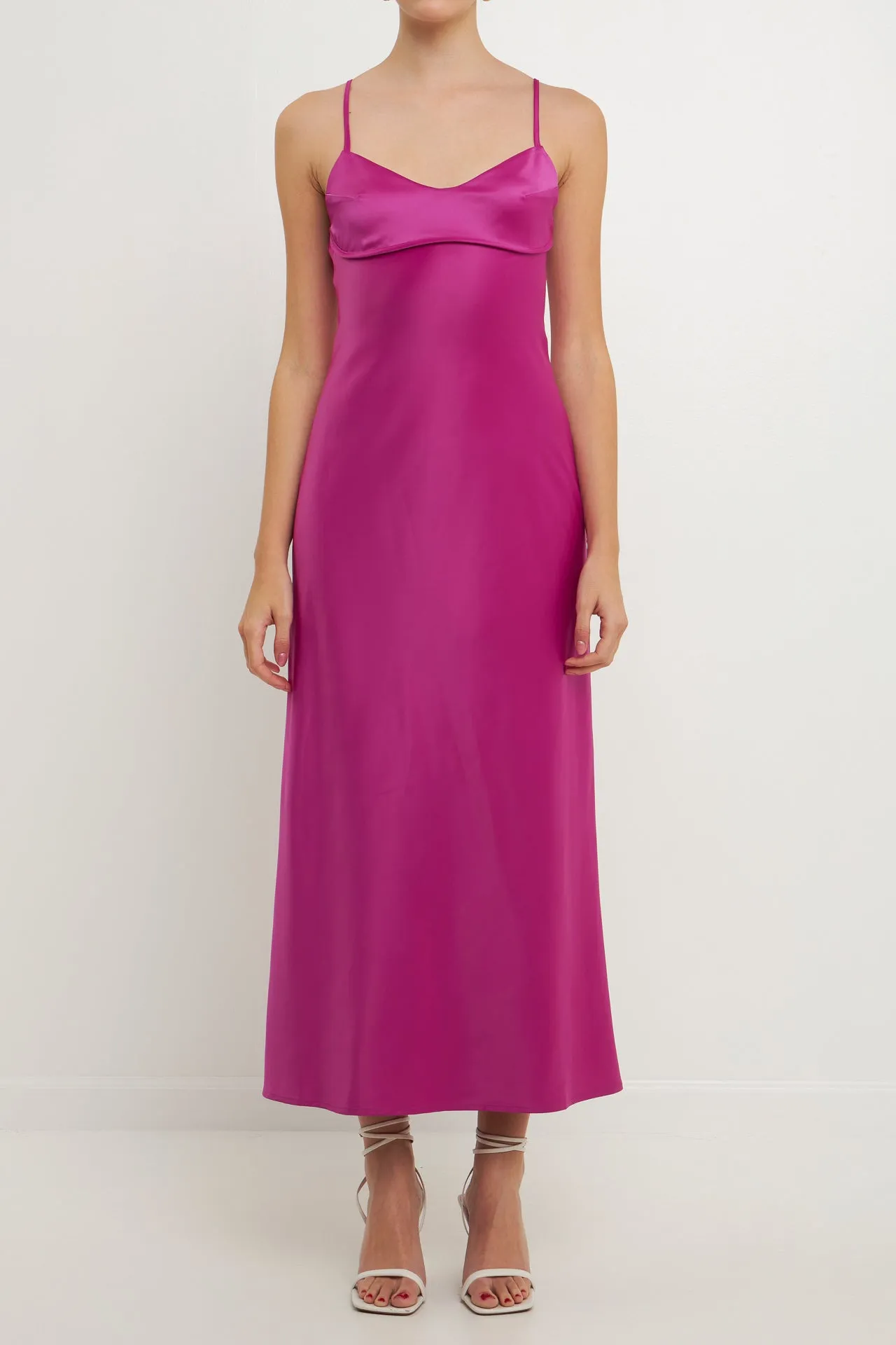 Satin Cut-Out Maxi Dress sold by Endless Rose product image thumbnail 2