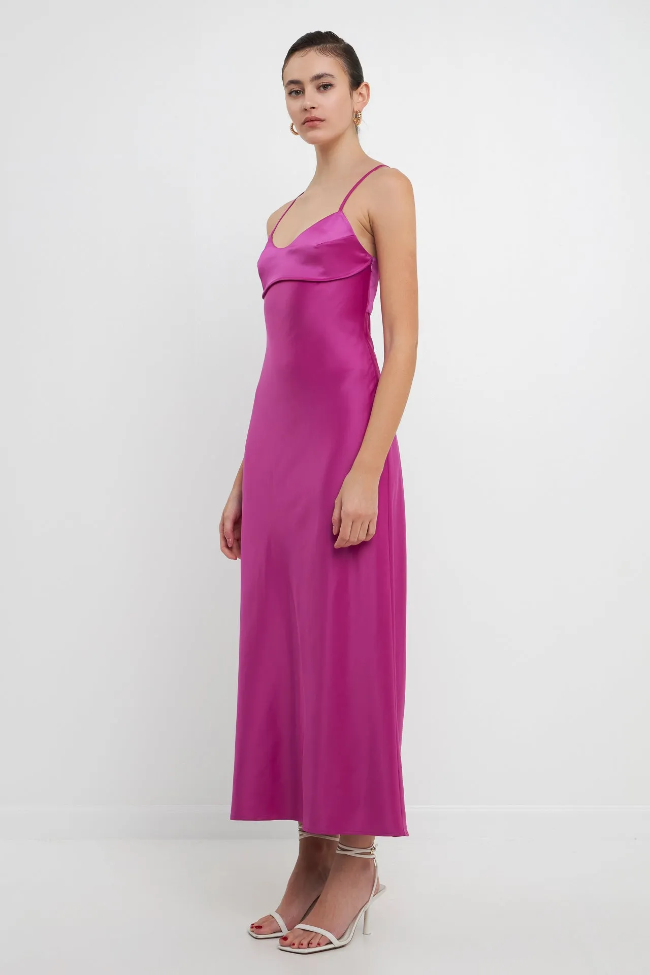 Satin Cut-Out Maxi Dress sold by Endless Rose product image thumbnail 3