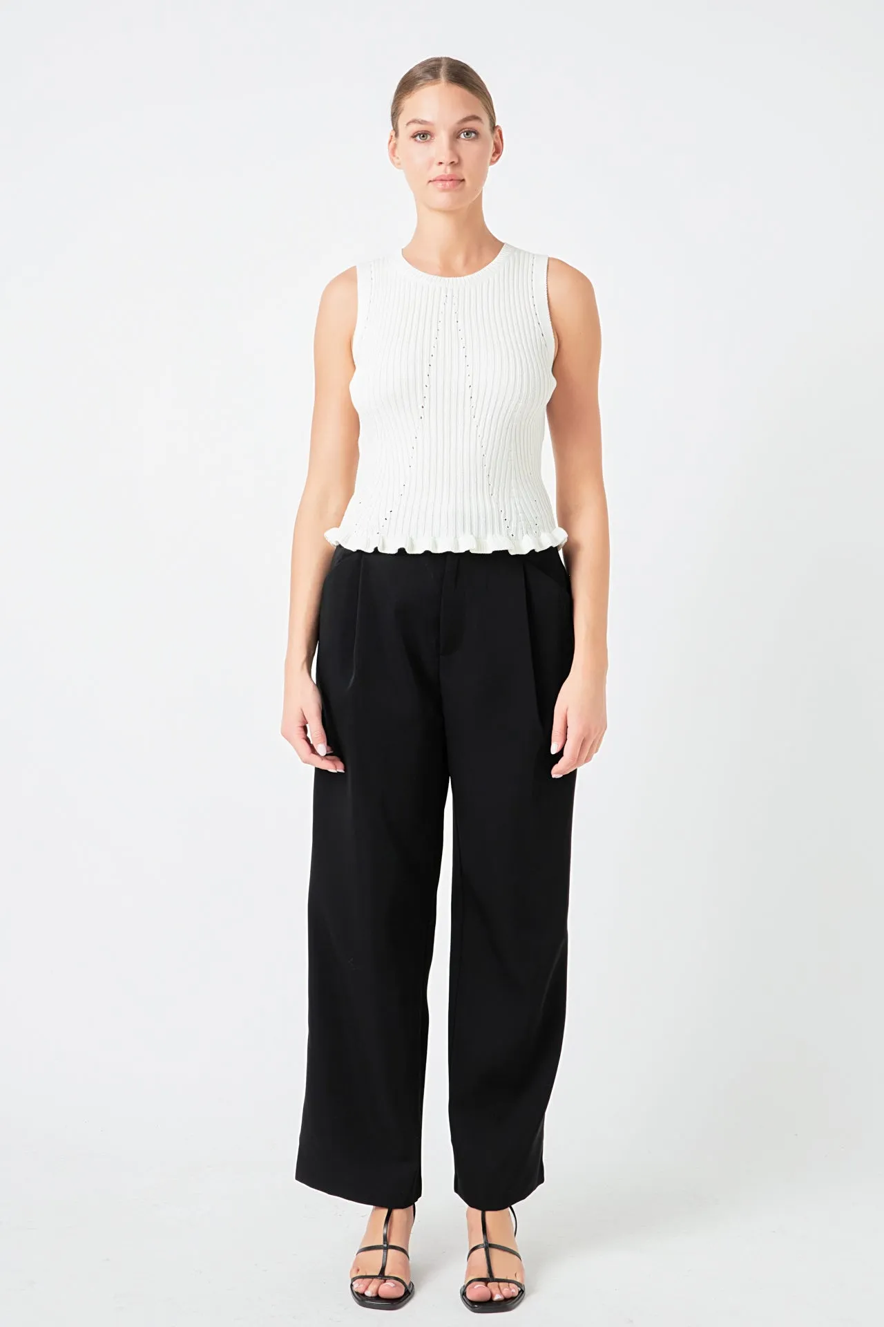 Sleeveless Frill Detailed Top sold by Endless Rose