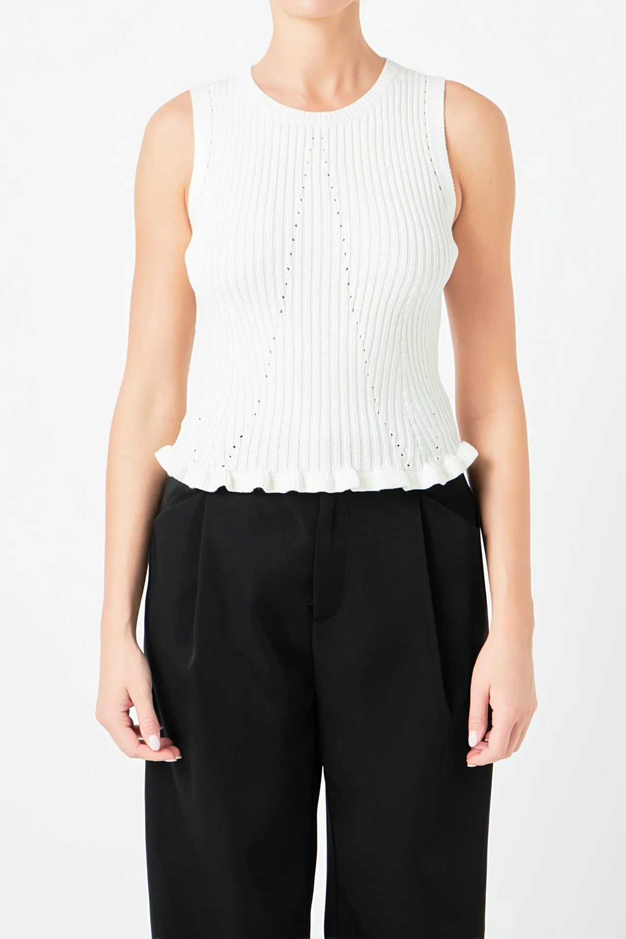 Sleeveless Frill Detailed Top sold by Endless Rose product image thumbnail 2