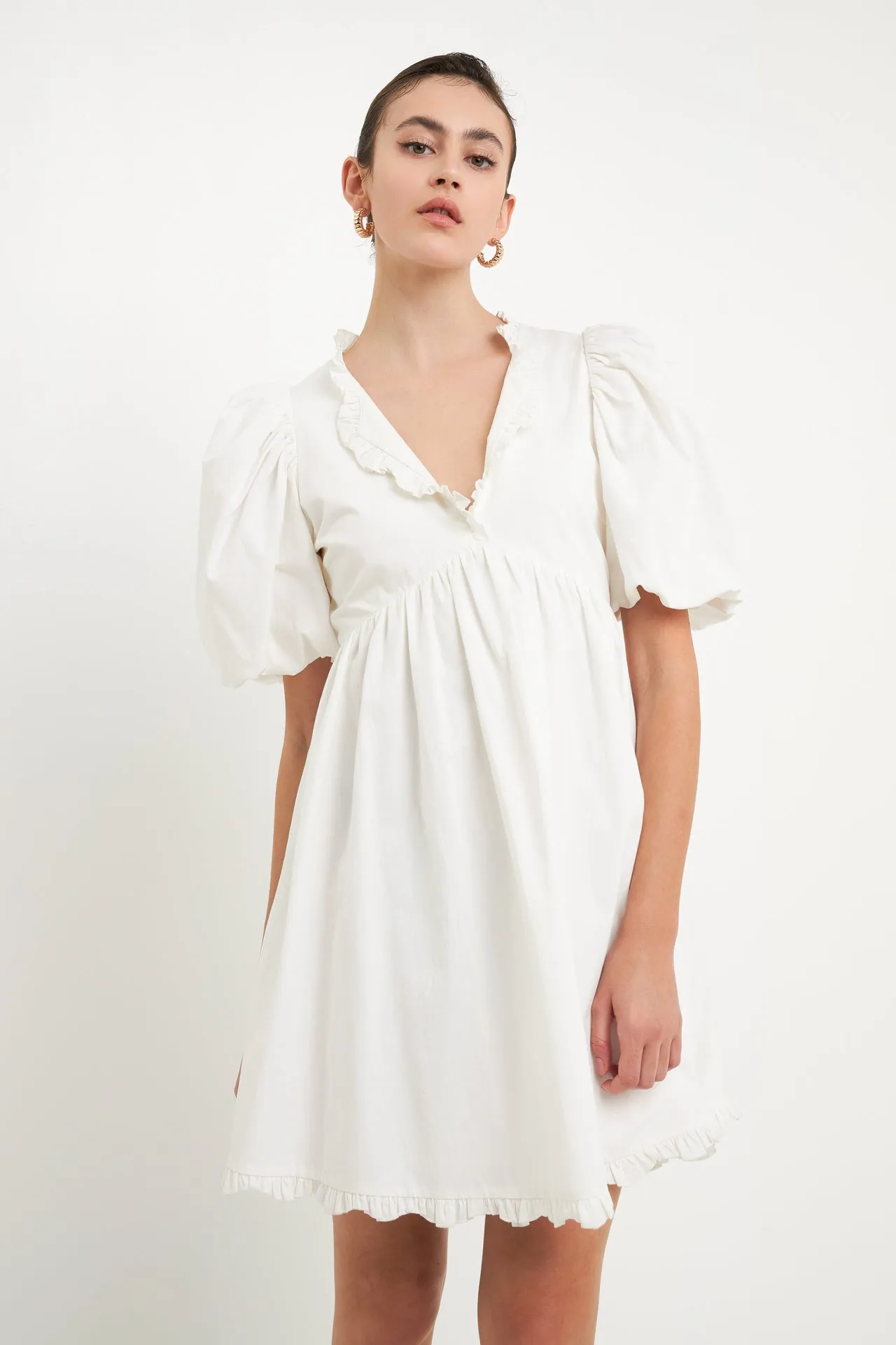 Ruffle Detail Mini Dress sold by Endless Rose product image thumbnail 5