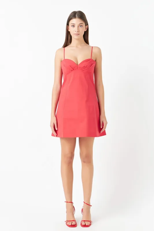 Sweetheart Neckline Mini Dress sold by Endless Rose