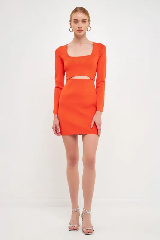 Cut Out Detailed Bodycon Knit Dress sold by Endless Rose