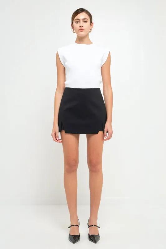Cut Out Mini Skort sold by Endless Rose