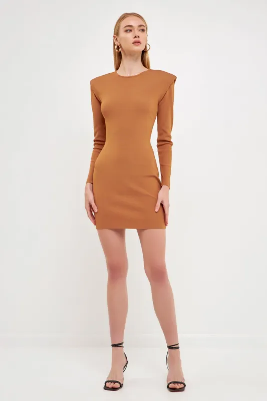 Shoulder Pad Knit Dress made by Endless Rose