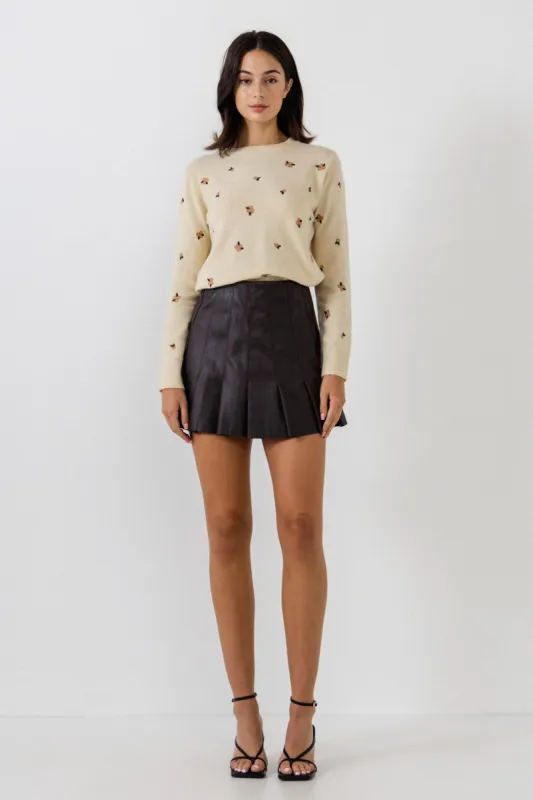 Floral Embroidered Sweater sold by Endless Rose