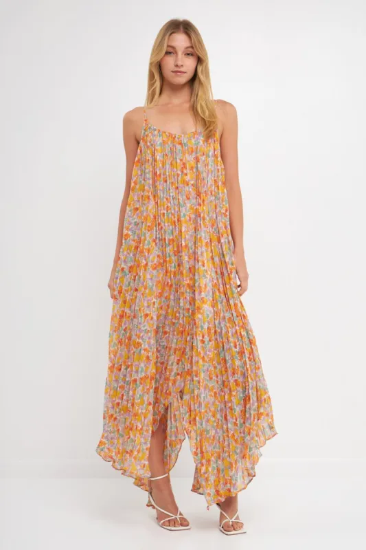Pleated Waterfall Maxi Dress sold by Endless Rose