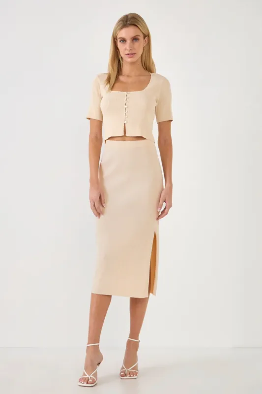 Half Sleeve Button Up Cardigan Top sold by Endless Rose