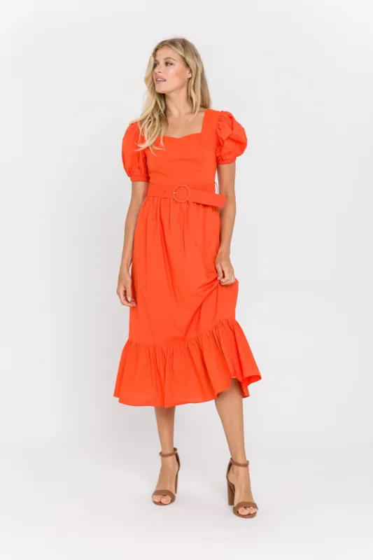 Puff Short Slv Long Dress made by Endless Rose