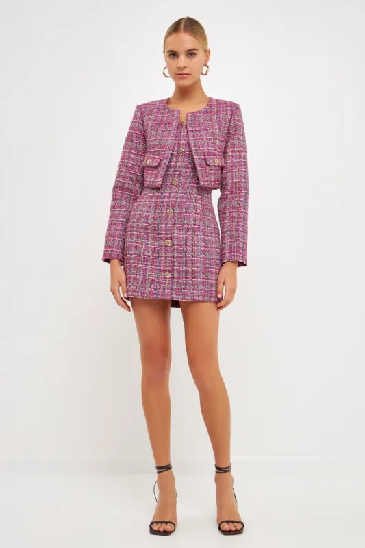 Cropped Tweed Jacket sold by Endless Rose