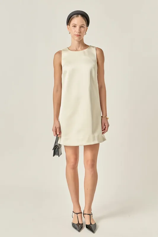 Satin Sleeveless Midi Dress sold by English Factory