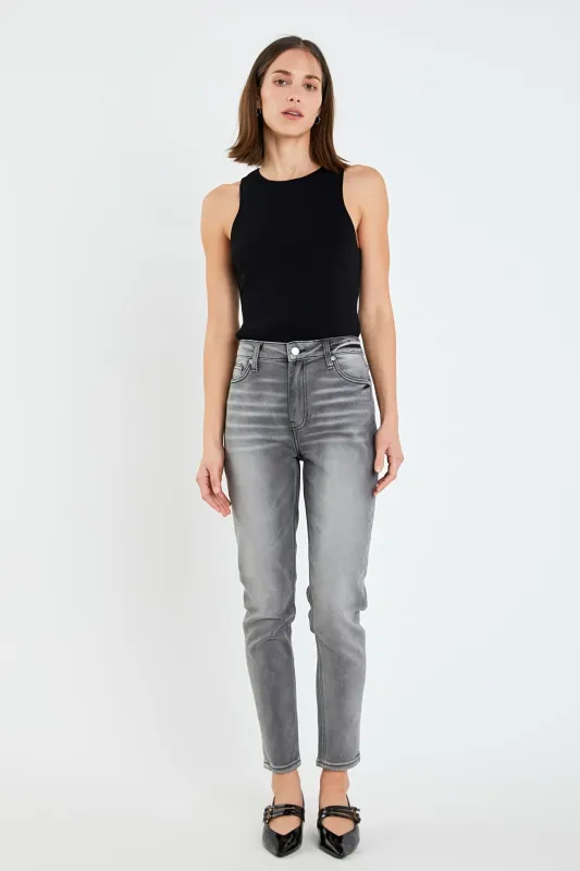 High Waist Skinny Jeans sold by English Factory