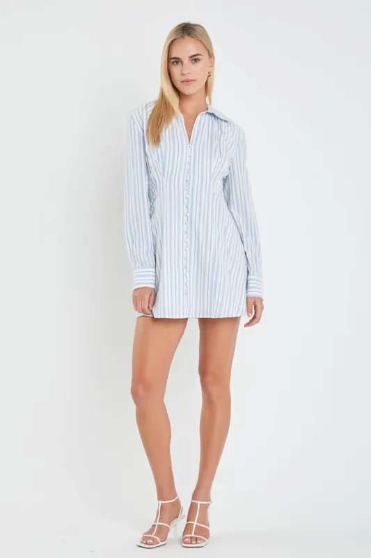 Collar Shirt Mini Dress sold by English Factory
