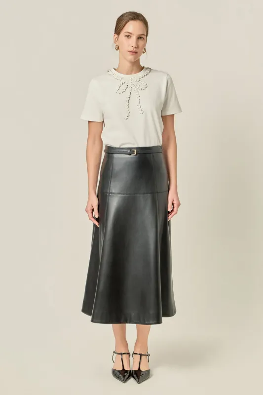 Floral Bow Detail Top sold by English Factory