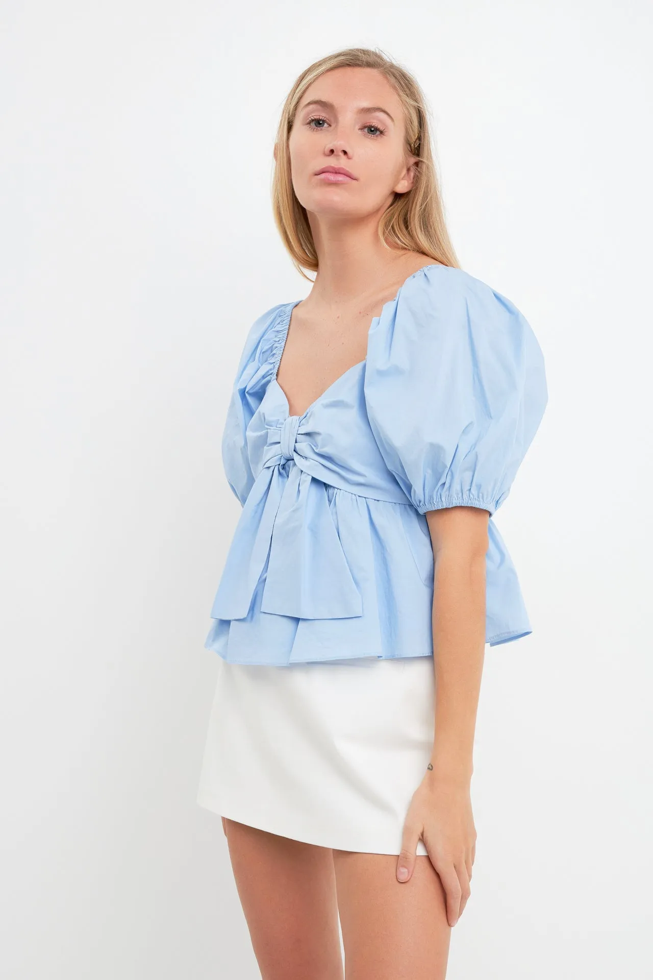 Sweetheart Top with Bow sold by English Factory product image thumbnail 5