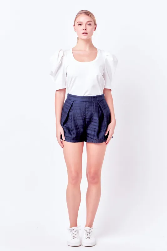 Plaid Mesh Shorts sold by English Factory