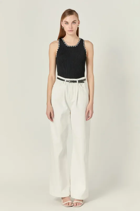 Crochet Sleeveless Top sold by English Factory