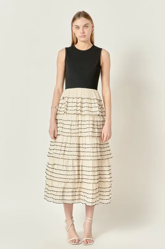 Aurelia Ruffle Dress sold by English Factory