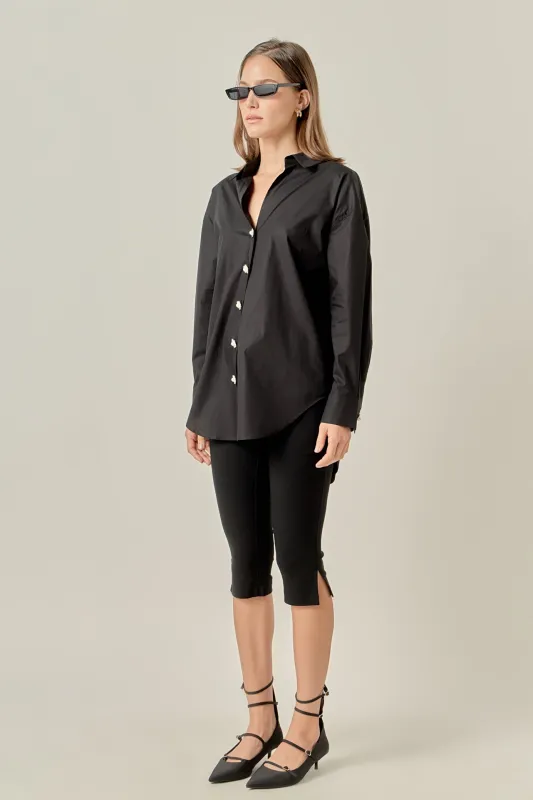 Oversized Collared Shirt sold by English Factory