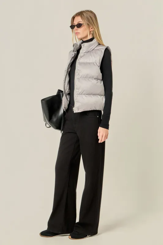 Puffer Cropped Vest sold by English Factory