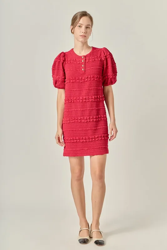 Smocked Mini Dress made by English Factory