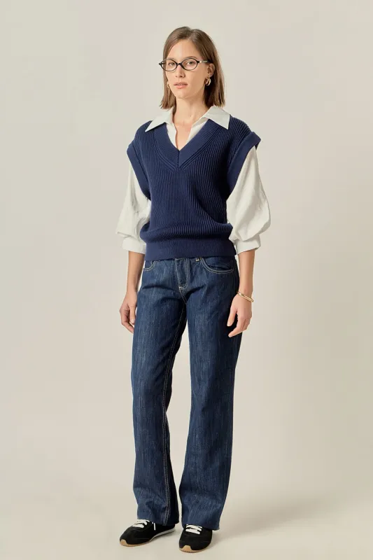 Mixed Media Top sold by English Factory