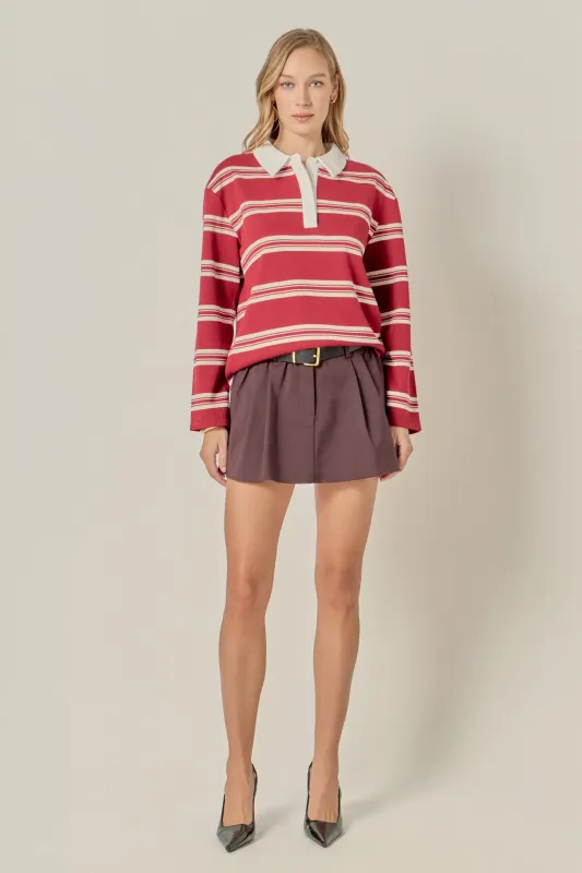 Striped Polo Shirt sold by English Factory