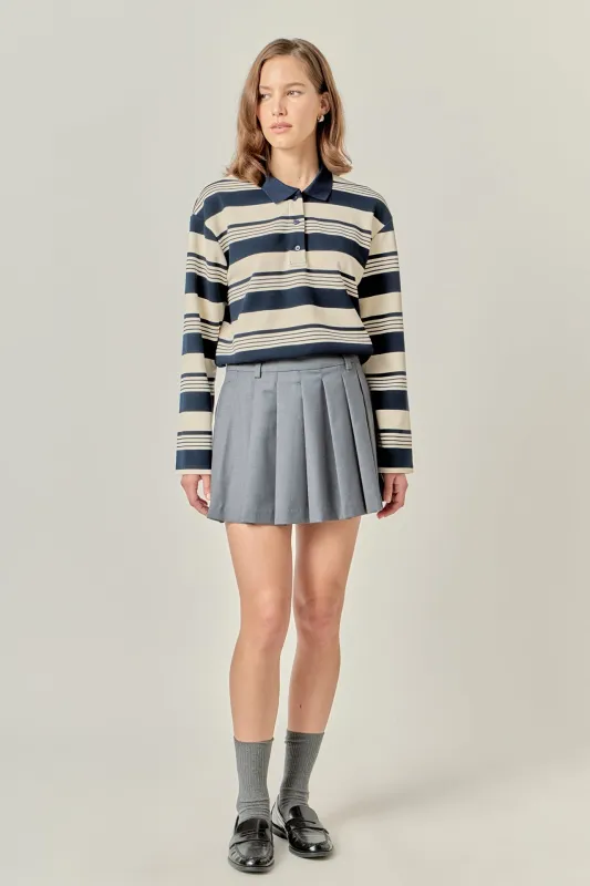 Striped Polo Shirt made by English Factory