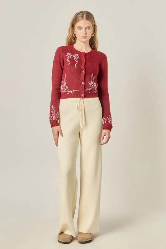 String Knit Pants sold by English Factory