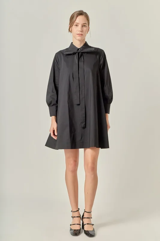 Bow Shirt Dress sold by English Factory