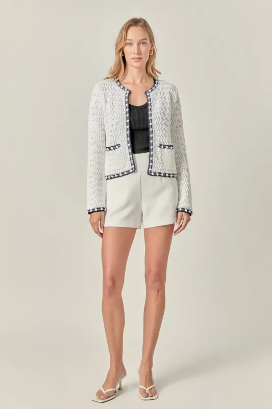 Coastal Stitch Cardigan sold by English Factory