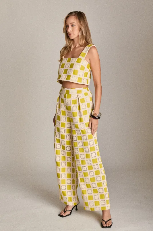 Bria Crochet Pants sold by English Factory