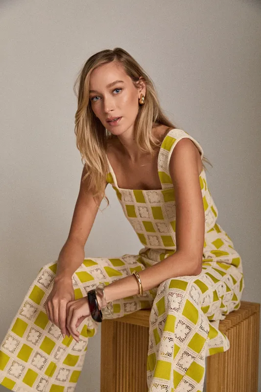 The Bria Crochet Top sold by English Factory