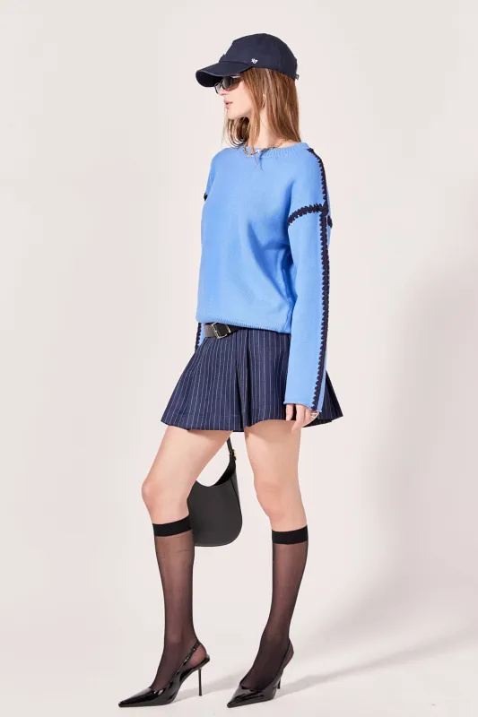 Stripe Skort sold by English Factory