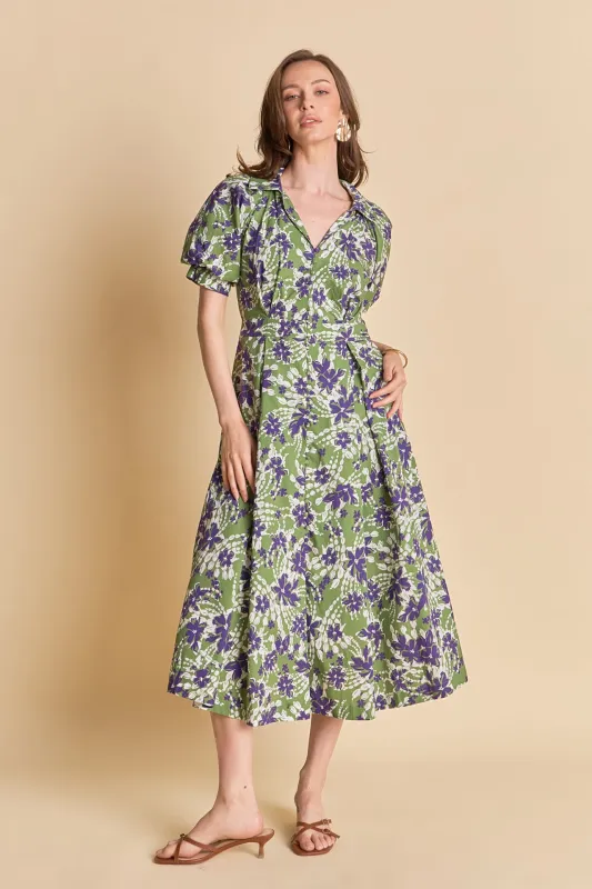Floral Printed Midi Dress made by English Factory