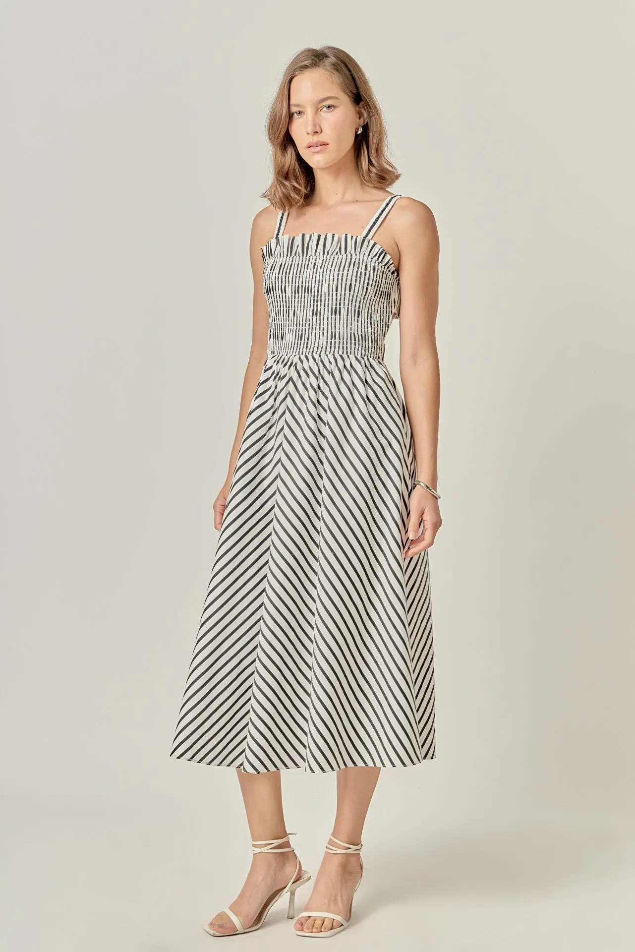 Striped Smocked Dress sold by English Factory product image thumbnail 3