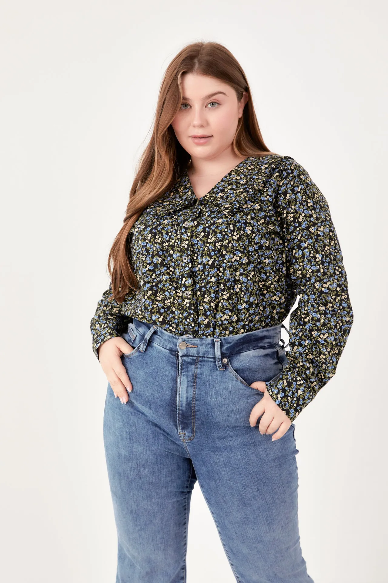 Floral Collar Detail Shirt sold by English Factory product image thumbnail 5