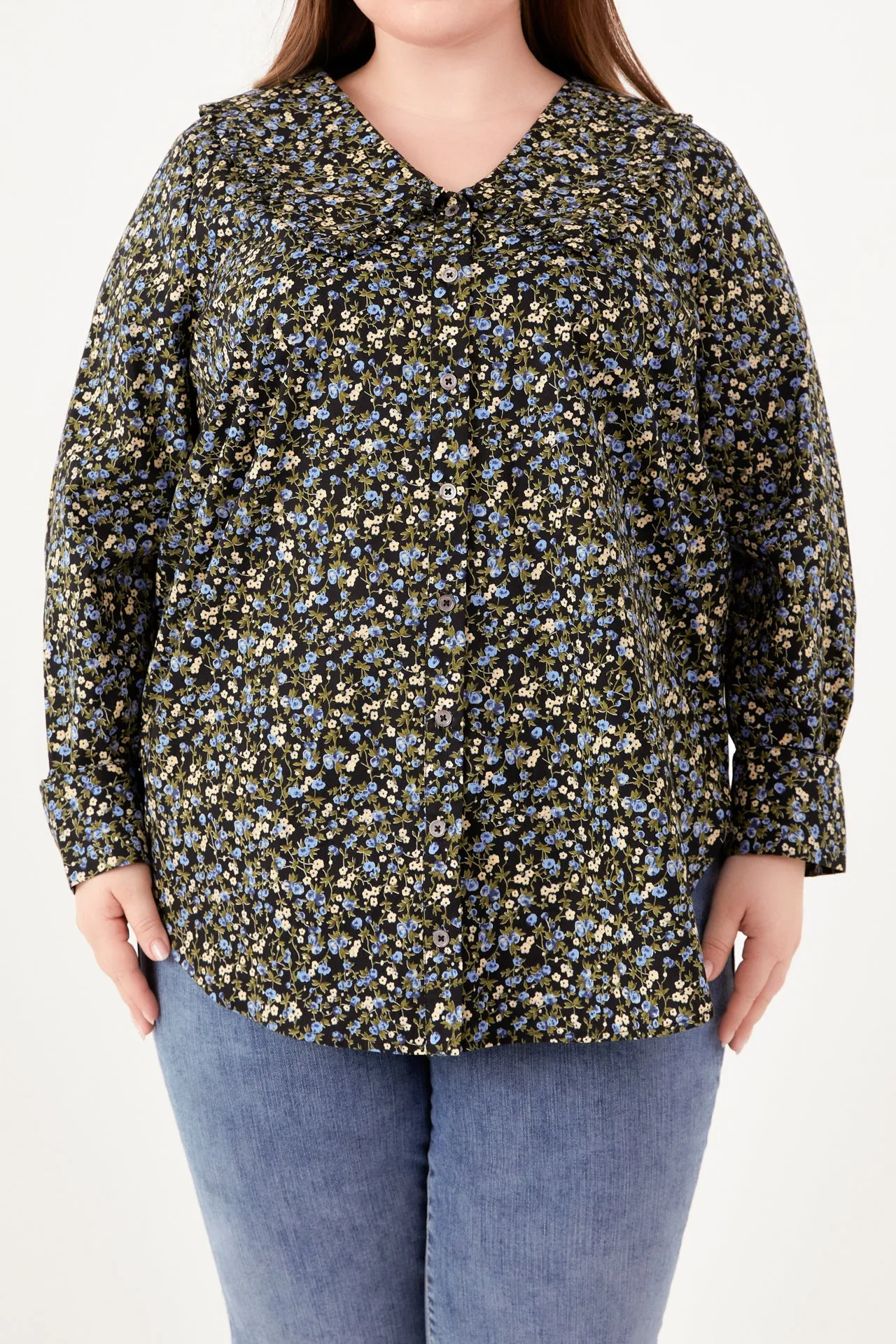 Floral Collar Detail Shirt sold by English Factory product image thumbnail 2