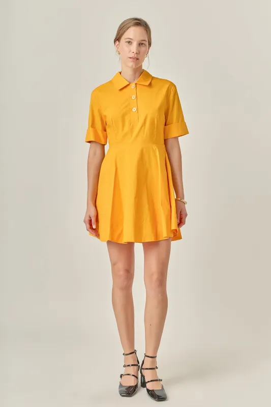 Cotton Shirt Mini Dress sold by English Factory