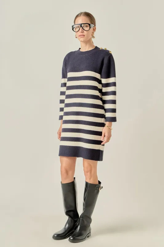 Stripe Knit Dress sold by English Factory