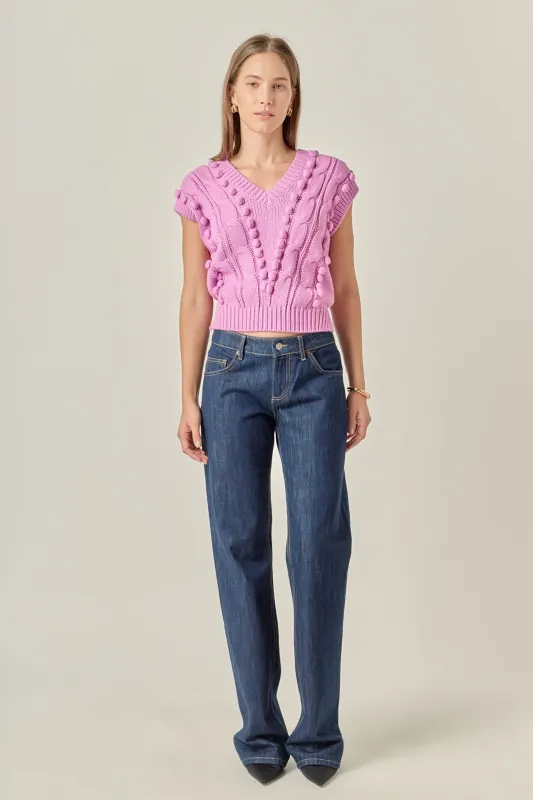 Pom Pom Vest sold by English Factory