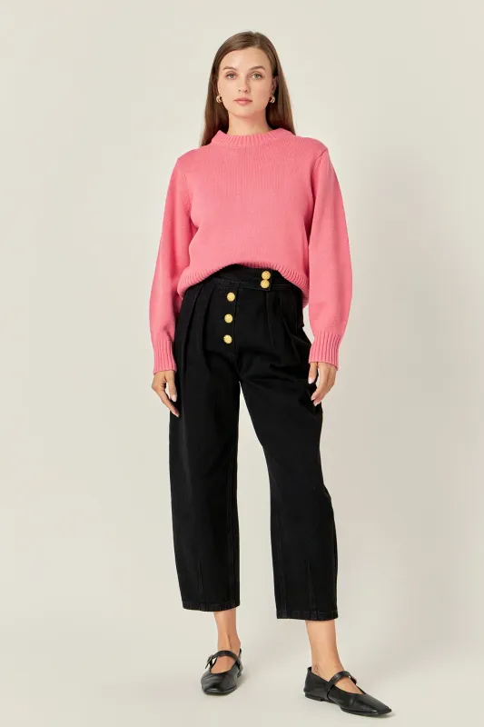 Relaxed Fit Pink Sweater sold by English Factory